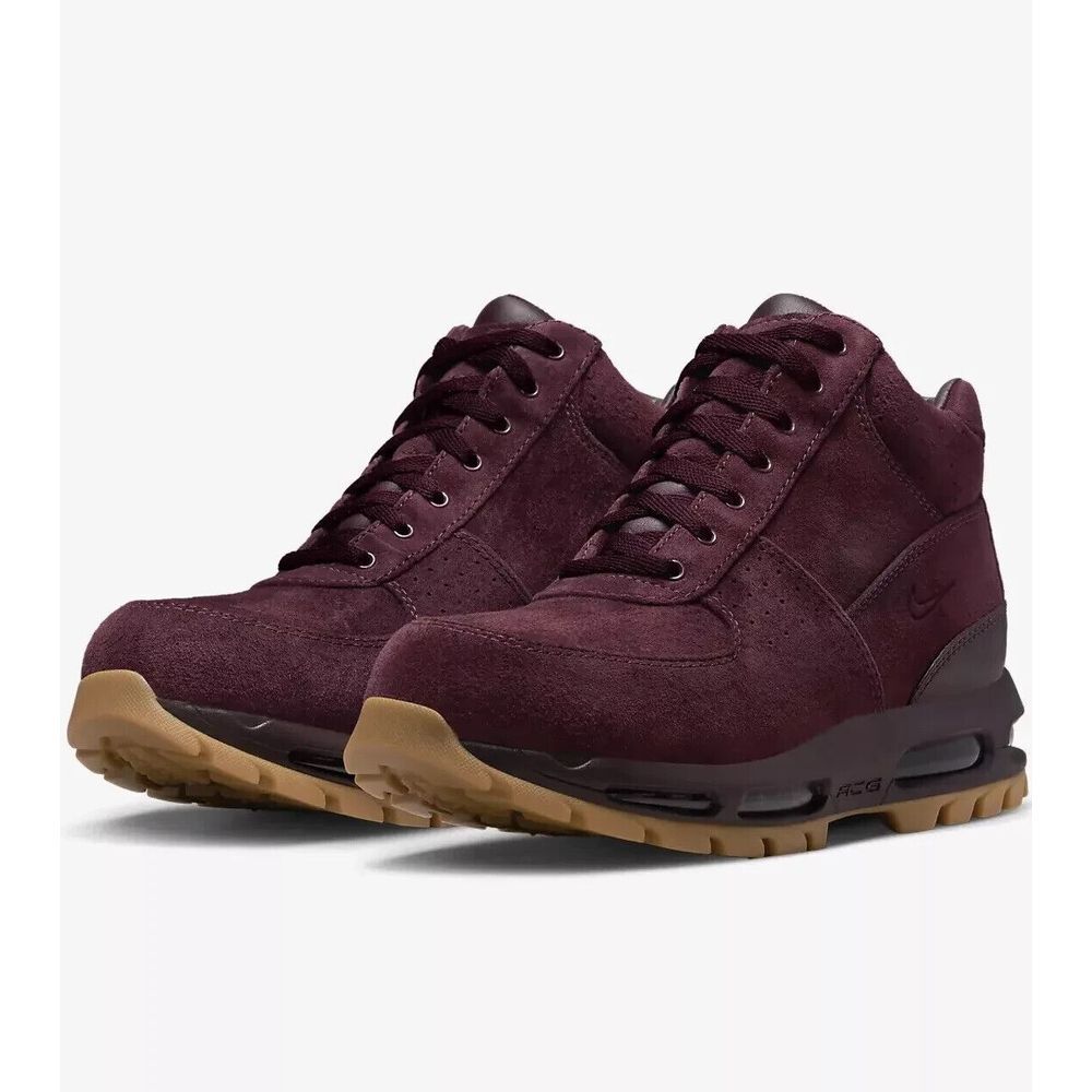 Nike Air Max Goadome‎ Men's 10.5 Boots Deep Burgundy Gum Medium Brown 865031-602 - Picture 4 of 8